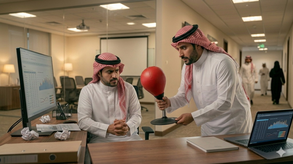 كيس الملاكمة المكتبي